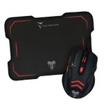 Techmade TM-M016-RED mouse Gaming Mano destra USB tipo A