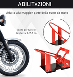 HOMCOM-Cavalletto-Alzamoto-Anteriore-in-Metallo-per-Moto-max-450kg-con-Sezioni-Preforate-27.5x51-69x34-cm