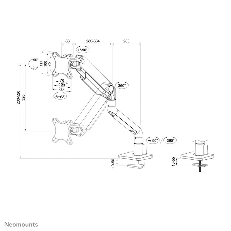 NEOMOUNTS-SELECT-DESK-MOUNT