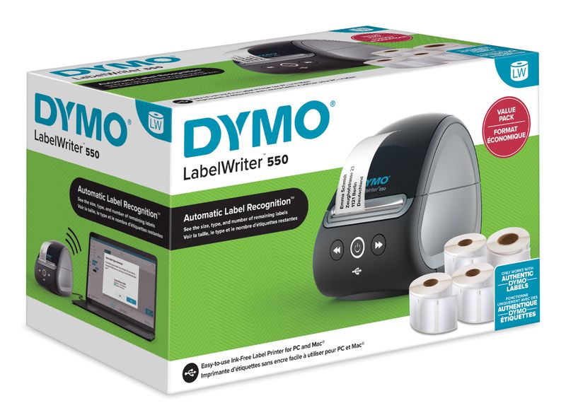 DYMO-LABELWRITER-550-VALUE-PACK-INCL.-4-LW-ROLLEN--2147591-