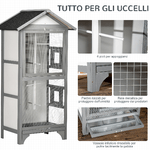 PawHut-Voliera-per-Uccelli-da-Esterno-in-Legno-di-Abete-80.5x57x158.5cm-Grigio-Chiaro