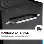 HOMCOM-Carrello-Cassettiera-Porta-Utensili-per-officina-nero-61.5x33x85cm