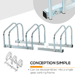 HOMCOM-–-Rastrelliera-Portabiciclette-Parcheggio-per-3-Biciclette-Tubi-d-acciaio-70.5-×-33-×-27cm-Argento