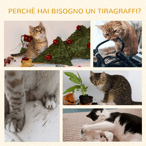 PawHut-Albero-Tiragraffi-per-1-2-Gatti-di-4.5kg-Palestra-Castello-per-Gatti-con-3-Livelli-Cuccia-Lettino-e-Palo-in-Corda-Sisal-Grigio-48x48x104cm