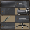 Vinsetto-Sedia-Ufficio-Gaming-Economica-Poltrona-Reclinabile-Con-Poggiapiedi-Regolabile-In-Altezza-Rotelle-Tessuto-65-×-64-×-114-123.5cm-Bianco