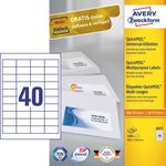 Avery 3657 etichetta autoadesiva Rettangolo Permanente Bianco 4000 pz