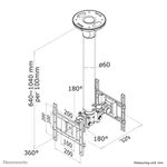 DECKENHALTERUNG-FR-ZWEI-FLACHBILDSCHIRME-FERNSEHER-BIS-40--102-CM--10KG-FPMA-C200D-NEOMOUNTS