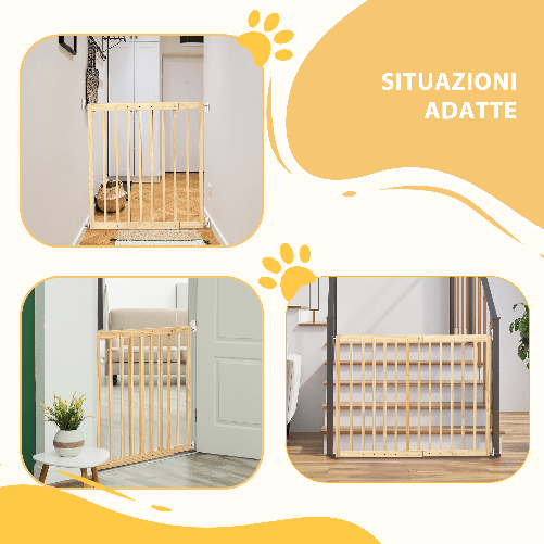 PawHut-Cancellino-per-Cani-Taglia-Piccola-e-Media-in-Legno-di-Pino-Cancelletto-Estensibile-a-2-Pannelli-60.5-102x73-cm