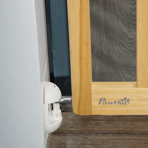 PawHut-Cancellino-per-Cani-Taglia-Piccola-e-Media-in-Legno-di-Pino-Cancelletto-Estensibile-a-2-Pannelli-60.5-102x73-cm