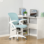 Vinsetto-Sedia-da-Ufficio-Ergonomica-con-Schienale-a-Rete-e-Seduta-Imbottita-Altezza-Regolabile-65.5x61.5x88-97.5cm-Azzurro