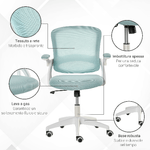 Vinsetto-Sedia-da-Ufficio-Ergonomica-con-Schienale-a-Rete-e-Seduta-Imbottita-Altezza-Regolabile-65.5x61.5x88-97.5cm-Azzurro