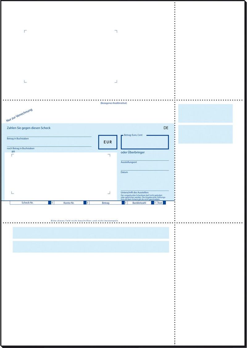 Moduli-bancari-SIGEL-Assegno-di-compensazione-SEPA-ZV532-DIN-A4-250-pagine