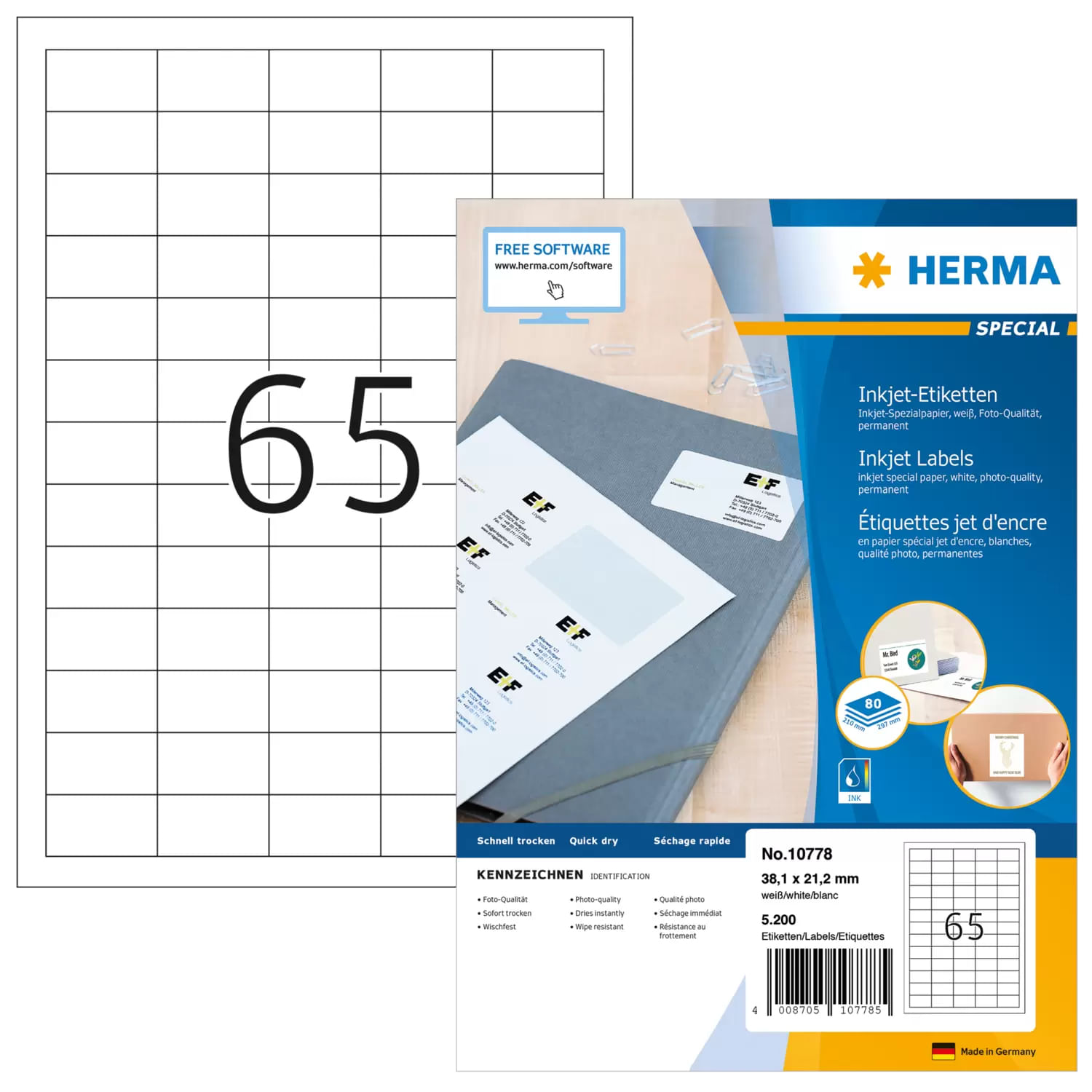 HERMA 10778 etichetta per stampante