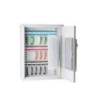 WEDO Cassaforte per chiavi WEDO con 21 serrature elettroniche e standard grigio chiaro