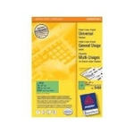 Avery Zweckform Avery Universal Labels, Green 70x37mm etichetta autoadesiva 2400 pz