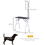 PawHut-Tavolo-da-Toelettatura-e-Tosatura-per-Cani-e-Gatti-Carico-30kg-81x48.5x80cm