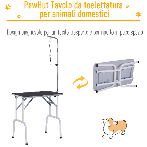 PawHut-Tavolo-da-Toelettatura-e-Tosatura-per-Cani-e-Gatti-Carico-30kg-81x48.5x80cm