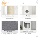 PawHut-Tiragraffi-per-Gatti-Multi-attivita-Morbido-con-Cuccia-Palla-Cestino-Sospeso-in-Sisal-Peluche-Grigio-61x49x160.5cm