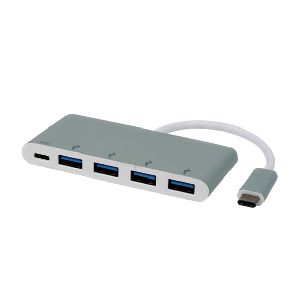 14.02.5045-Hub-interfaccia-USB-3.0-3.1-Gen-1-Type-C-5000-Mbit-Argento