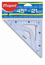 Maped-242421-squadra-Triangolo-a-45°-Plastica-Blu-Translucent