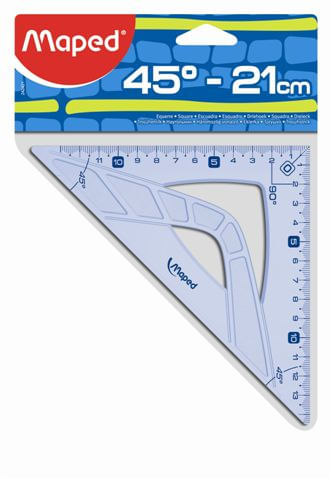 Maped-242421-squadra-Triangolo-a-45°-Plastica-Blu-Translucent