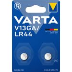 Varta ALKALINE V13GA, LR44 (Batteria Speciale , 1.5V) Blister da 2