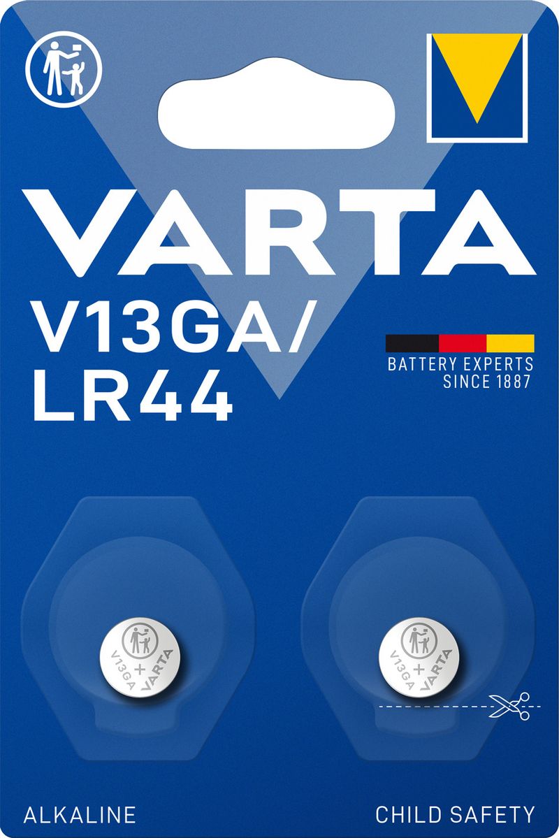 Varta-ALKALINE-V13GA-LR44--Batteria-Speciale--1.5V--Blister-da-2