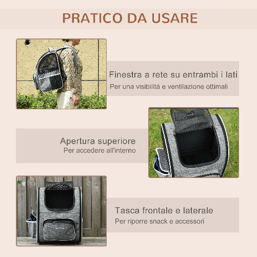 PawHut-Trasportino-Per-Cani-con-Ingresso-a-Cerniere-e-Finestra-a-Rete-in-Tessuto-Oxford-e-Poliestere-43x33x51.5-cm