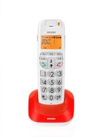 Brondi-Bravo-Bright-Telefono-DECT-Identificatore-di-chiamata-Rosso