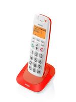 Brondi-Bravo-Bright-Telefono-DECT-Identificatore-di-chiamata-Rosso