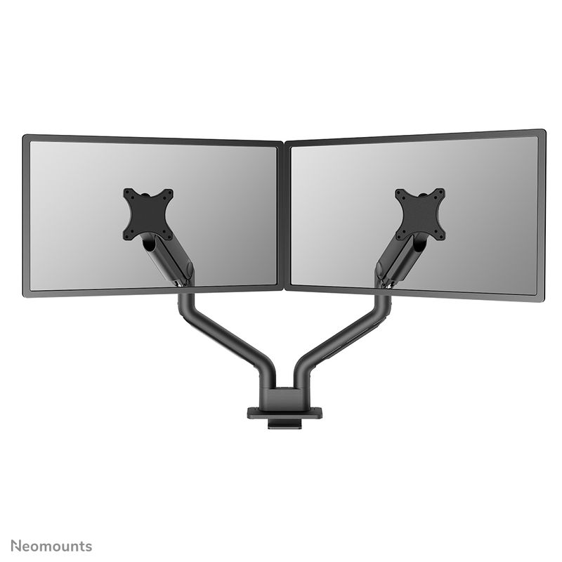 Up-to-35-Inch---Flat-Screen-Monitor-Arm---2-Screens---Full-Motion---Clamp-Grommet---Black