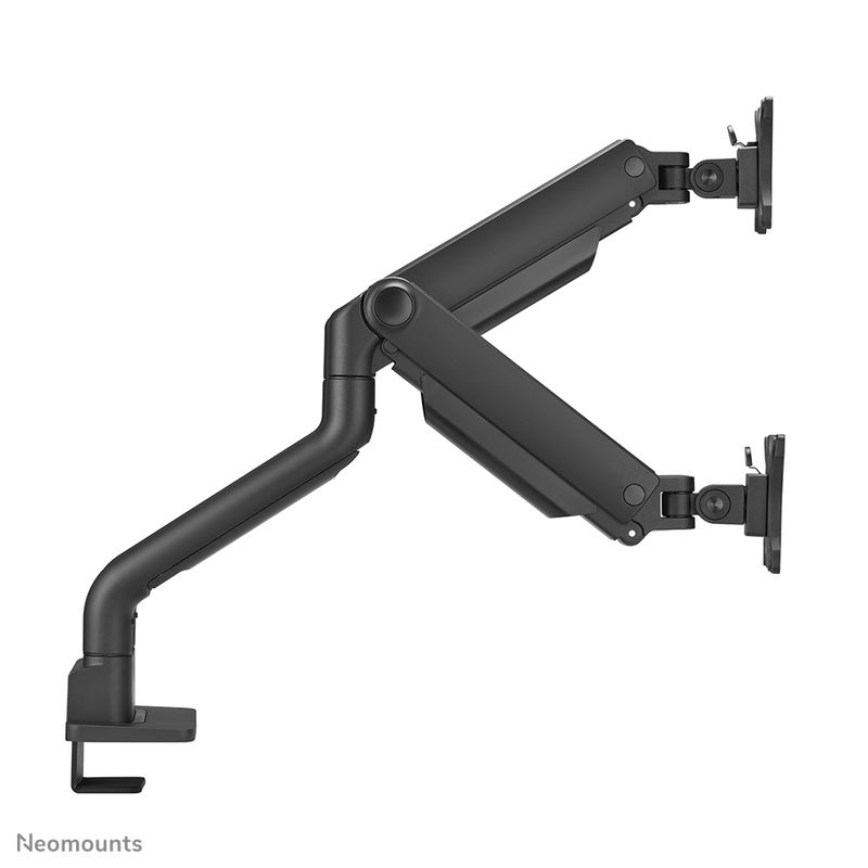 Up-to-35-Inch---Flat-Screen-Monitor-Arm---2-Screens---Full-Motion---Clamp-Grommet---Black