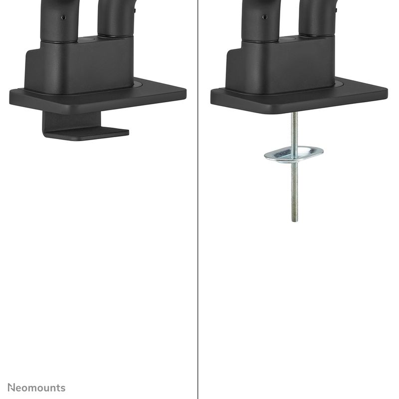 Up-to-35-Inch---Flat-Screen-Monitor-Arm---2-Screens---Full-Motion---Clamp-Grommet---Black