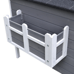 PawHut-Cuccia-per-Gatti-Rialzata-con-Balconcino-e-Tetto-Impermeabile-da-Giardino-Legno-115x66.5x74.7cm-Grigio