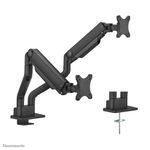 Up-to-35-Inch---Flat-Screen-Monitor-Arm---2-Screens---Full-Motion---Clamp-Grommet---Black