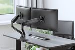 Up-to-35-Inch---Flat-Screen-Monitor-Arm---2-Screens---Full-Motion---Clamp-Grommet---Black