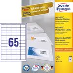 Avery 3666 etichetta autoadesiva Rettangolo Permanente Bianco 6500 pz