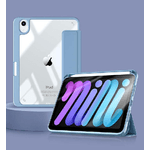 ESTUFF BOSTON Detachable Mirror - Pencil Case iPad Mini 6. Sky - Blue front/Transparent back. Corner protection