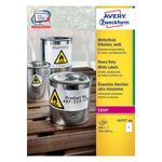 Avery Zweckform Avery L4775-100 etichetta autoadesiva Rettangolo con angoli arrotondati Permanente Bianco 100 pz