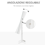 HOMCOM-Specchio-Portagioie-Autoportante-con-Luce-LED-Inclinazione-Regolabile-e-Serratura-46x36.5x151.5cm