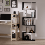 HOMCOM-Libreria-Moderna-5-Ripiani-Pratici-Finitura-Eccellente-Superficie-Liscia-e-a-Prova-di-Umidita-in-Legno-Truciolato-Nero-60×24×184.5cm