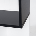 HOMCOM-Libreria-Moderna-5-Ripiani-Pratici-Finitura-Eccellente-Superficie-Liscia-e-a-Prova-di-Umidita-in-Legno-Truciolato-Nero-60×24×184.5cm