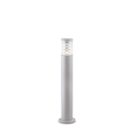 Ideal Lux Piantana-Palo Da Esterno Moderna Tronco Alluminio Grigio 1 Luce E27 H80Cm