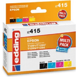 Edding cartucce per stampante edding EDD-415 nero ciano magenta giallo compatibili con EPSON T1295L set da 4