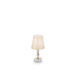 Ideal Lux Lampade Da Scrivania - Ufficio Classico Queen Metallo Oro 1 Luce E27 Small