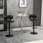 HOMCOM-Sgabello-da-Bar-Girevole-Set-2-Pezzi-ad-Altezza-Regolabile-con-Poggiapiedi-45.5x46x89.5-109.5-cm-Nero