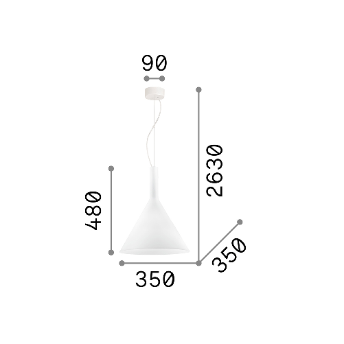 Sospensione-Moderna-Cocktail-Vetro-Bianco-1-Luce-E27