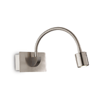 Ideal Lux Applique Moderna Dynamo Metallo Nickel Flessibile Led 3W 4000K