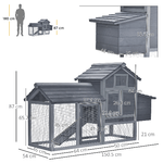 PawHut-Pollaio-Prefabbricato-in-Legno-per-2-Galline-con-Recinzione-e-Nido-per-Cova-150.5x54x87cm