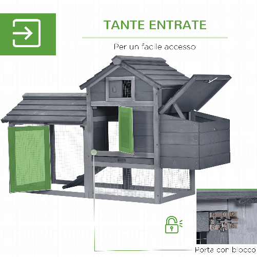 PawHut-Pollaio-Prefabbricato-in-Legno-per-2-Galline-con-Recinzione-e-Nido-per-Cova-150.5x54x87cm